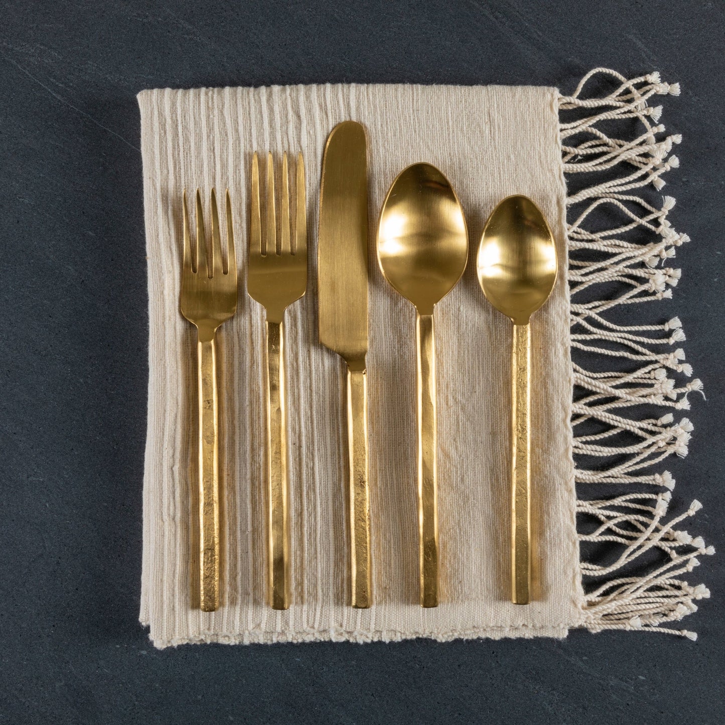 Azura Flatware Set, Gold