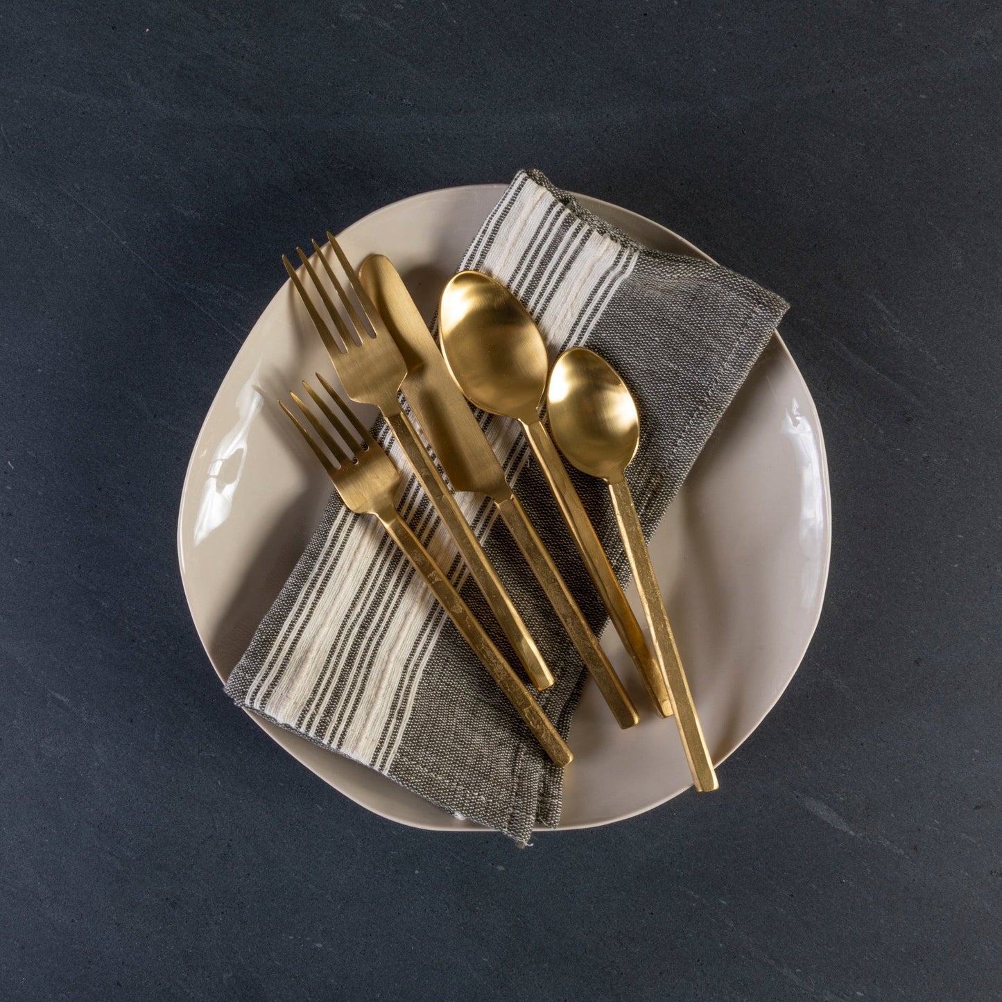 Azura Flatware Set, Gold