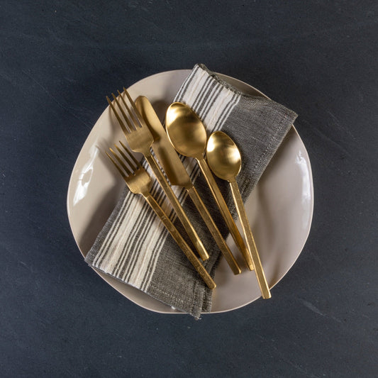 Azura Flatware Set, Gold