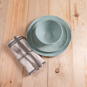 Al Fresco Organic Dinner Plate, Sage Green, Set of 4