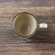 Augusta Mug, Natural with Black, Set of 6