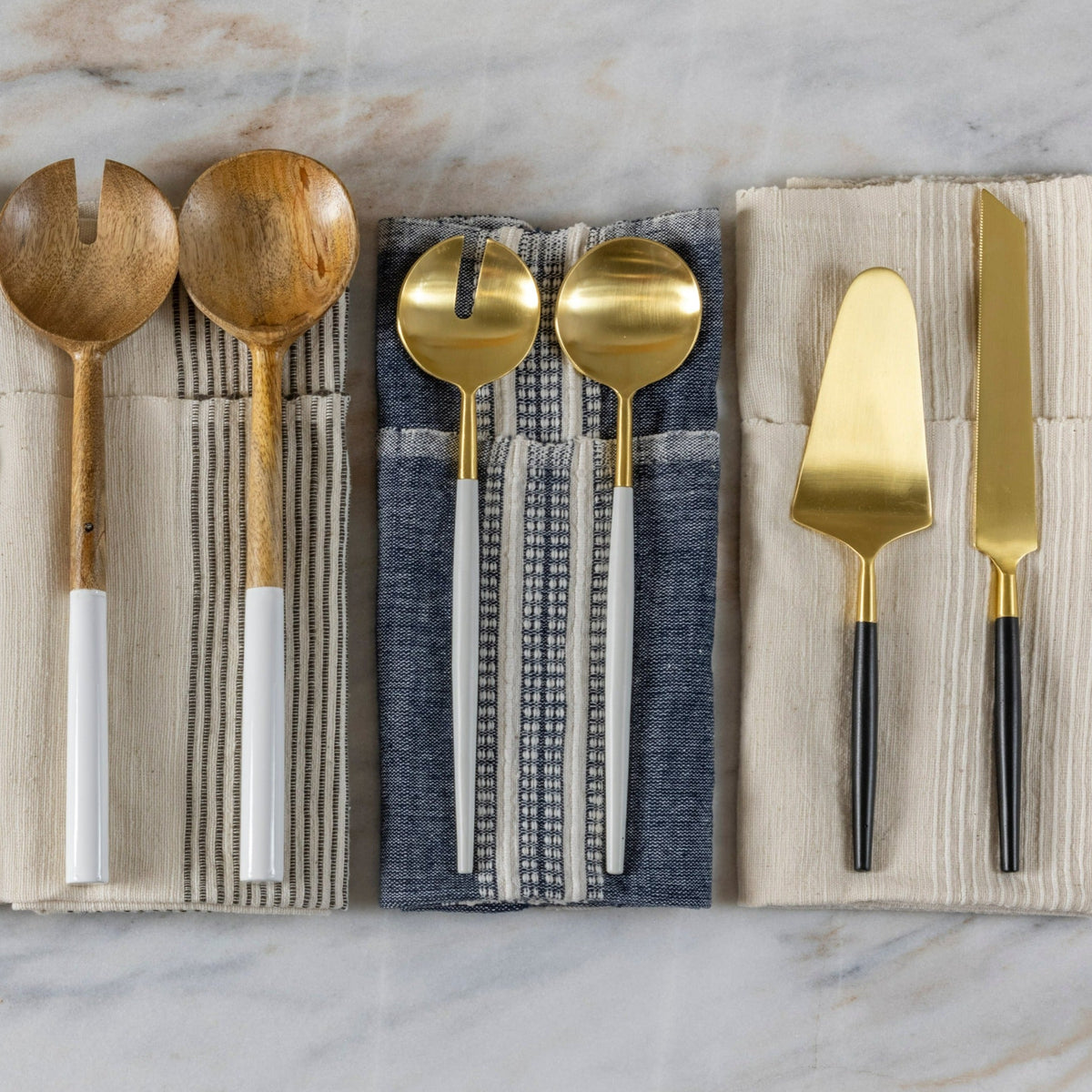 The White & Gold Serving Bundle