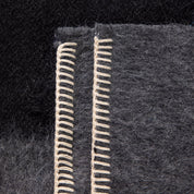 Siempre Blanket, Charcoal with Black Stripe