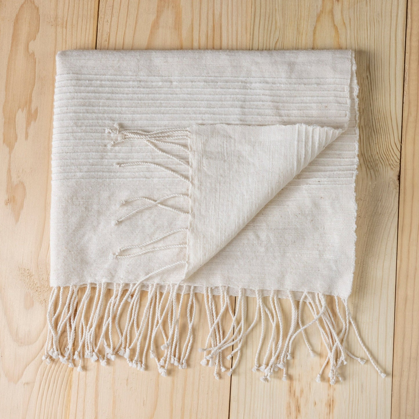 Riviera Striped Cotton Hand Towel, Natural