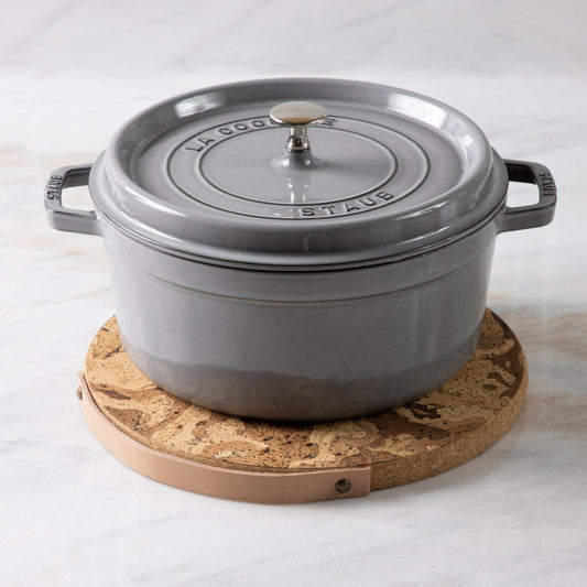Staub Round Cocotte, 5.5qt, Graphite Grey