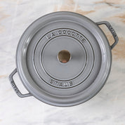 Staub Round Cocotte, 5.5qt, Graphite Grey