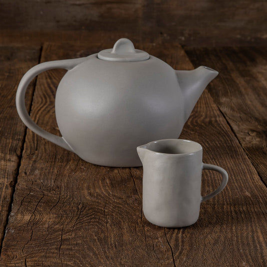 Tam Stoneware Tea Pot, Sterling