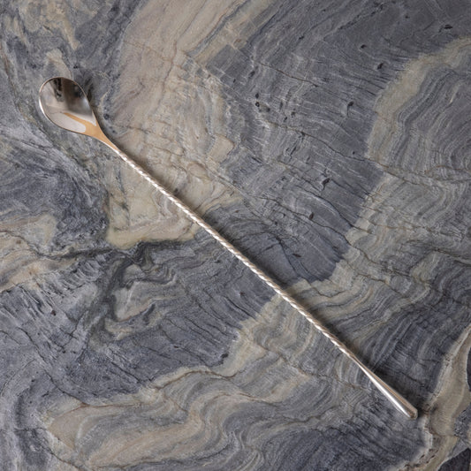 Japanese Style Tear Drop Bar Spoon, Silver