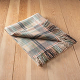 Lambswool Blanket in Seagrass Cottage Check