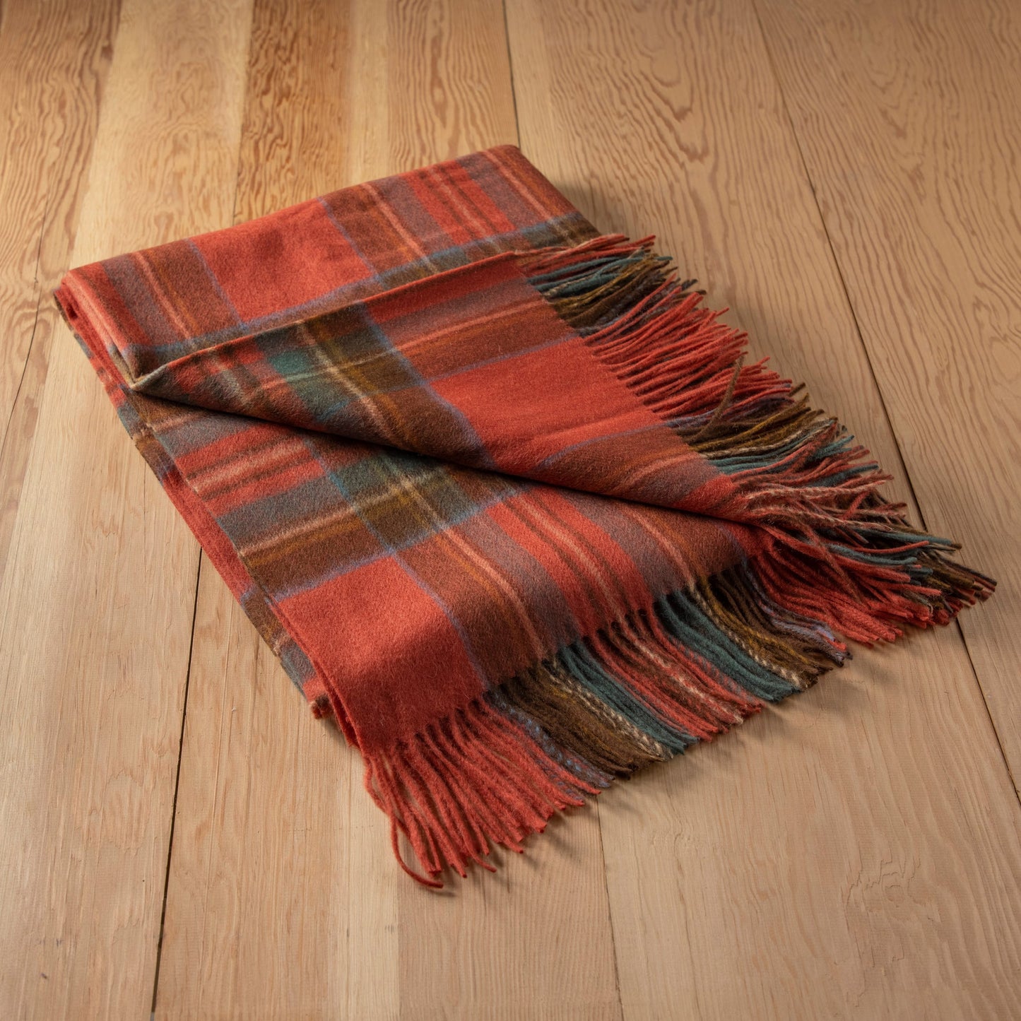 Lambswool Blanket in Stewart Royal Antique Tartan