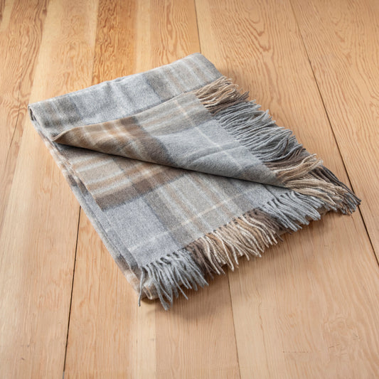 Lambswool Blanket in Mackellar Tartan