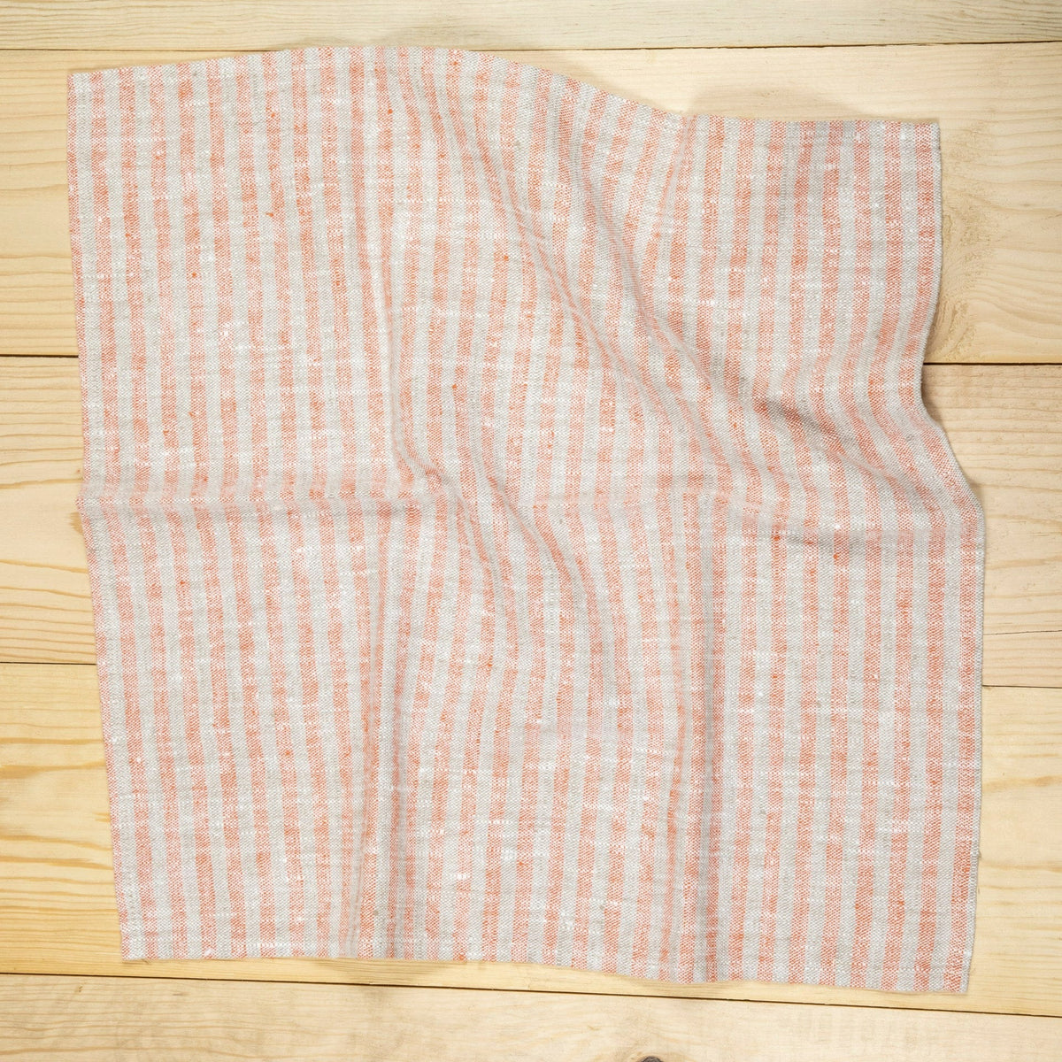 Brittany Napkin, Brick and Natural, Set of 4