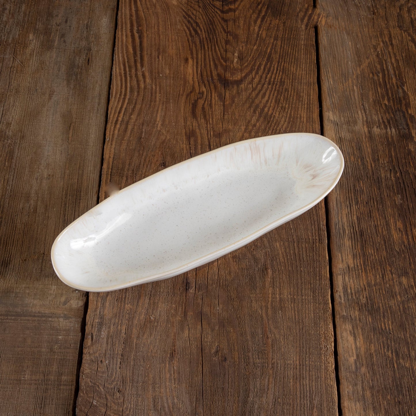 Eivissa Reactive Glaze Oval Platter, Small