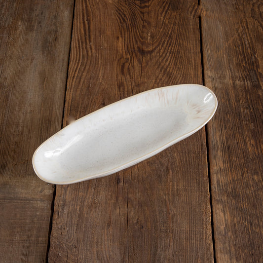 Eivissa Reactive Glaze Oval Platter, Small
