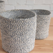 Melia Cachepot Slate, Set of 4