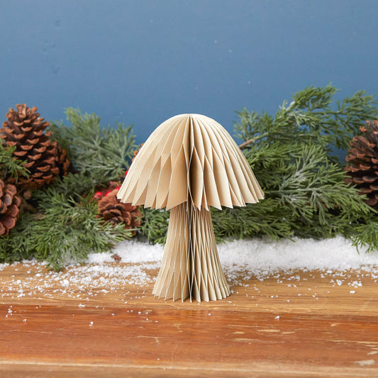 Recycled Paper Toadstool Mushroom