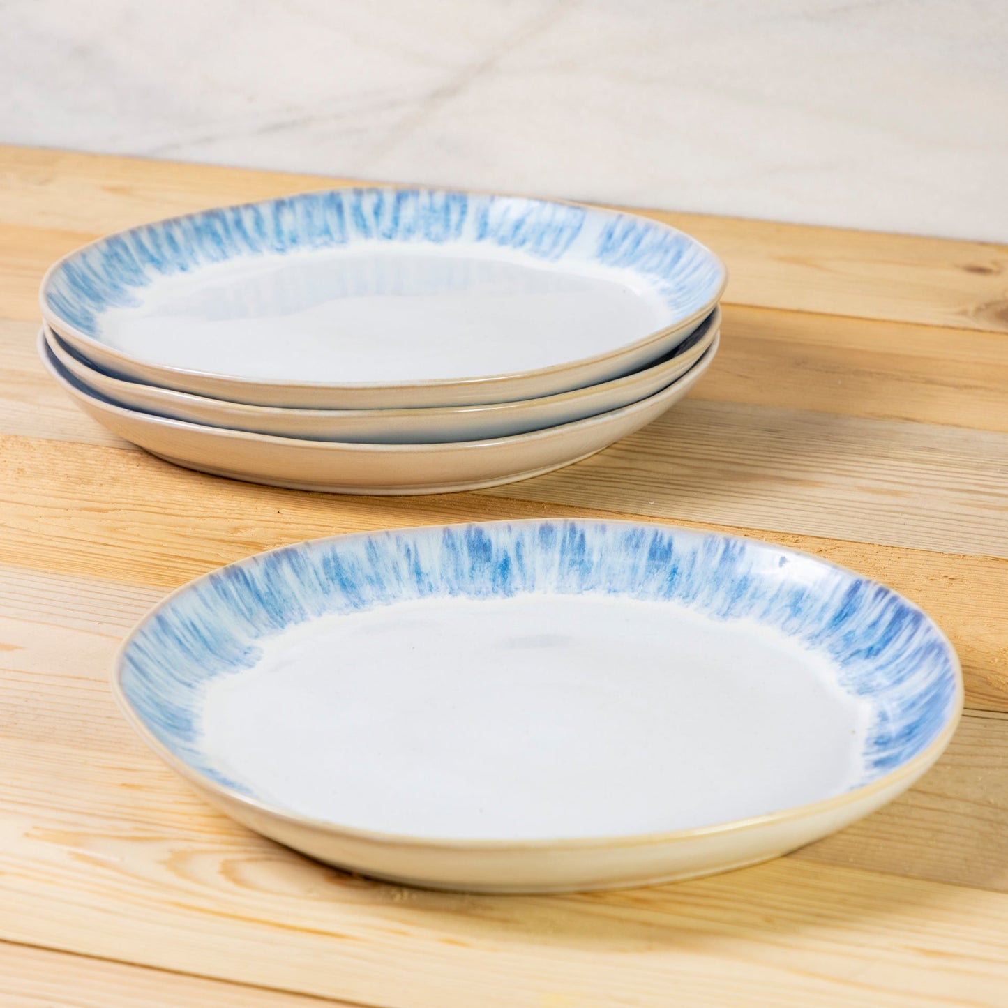 Brisa Dinner Plate, Ria Blue, Set of 6