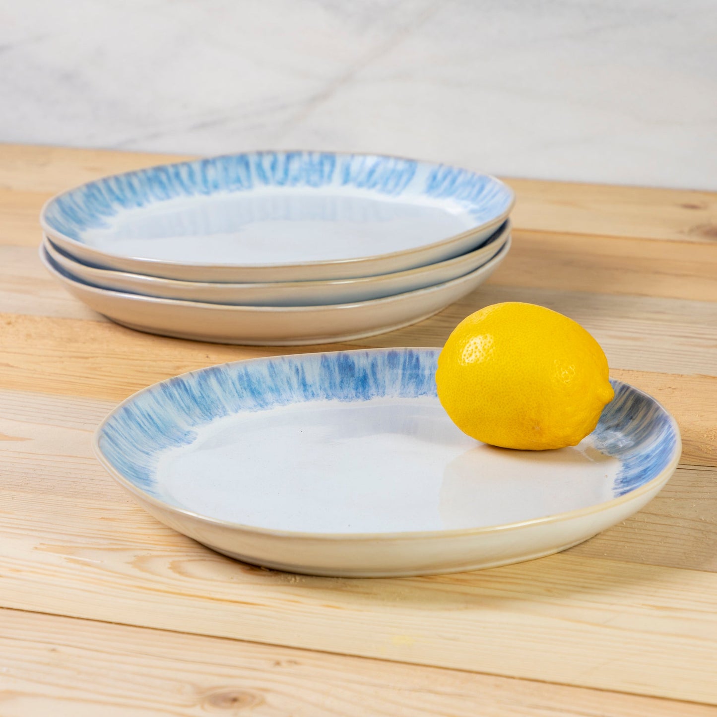 Brisa Dinner Plate, Ria Blue, Set of 6