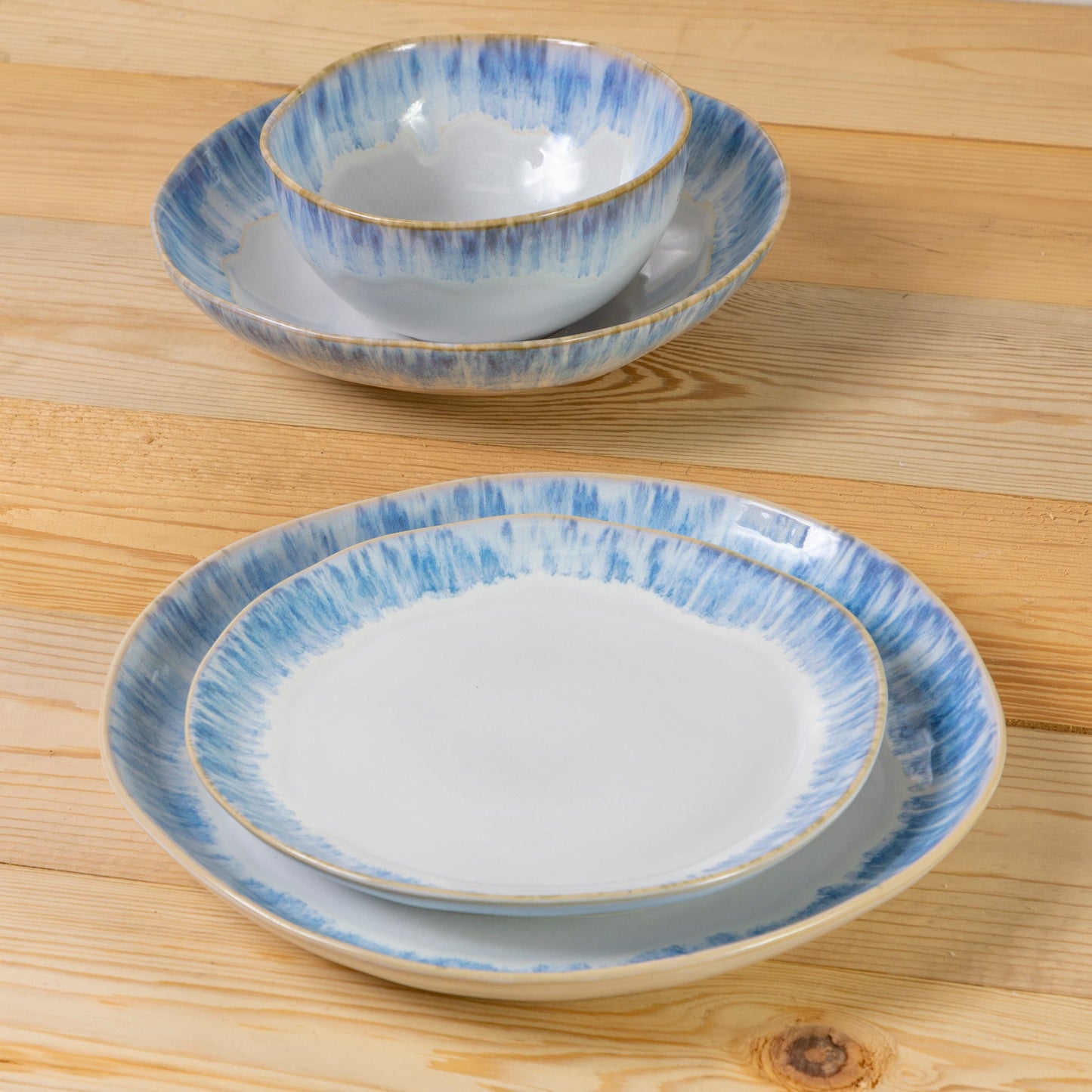 Brisa Dinner Plate, Ria Blue, Set of 6