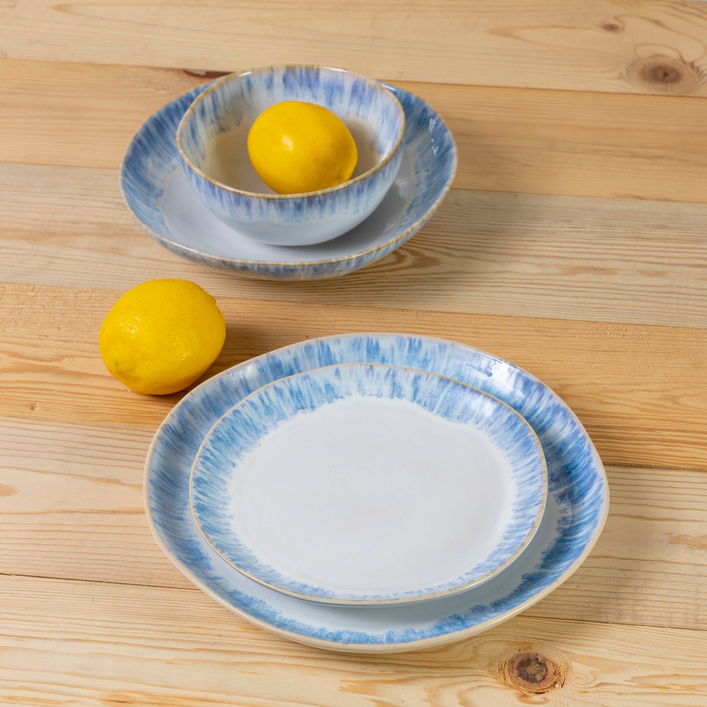 Brisa Dinner Plate, Ria Blue, Set of 6