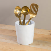 Livia Utensil/Bottle Holder, White