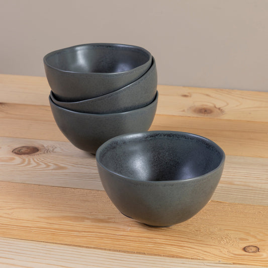 Livia Soup / Cereal Bowl, Black, Set of 6