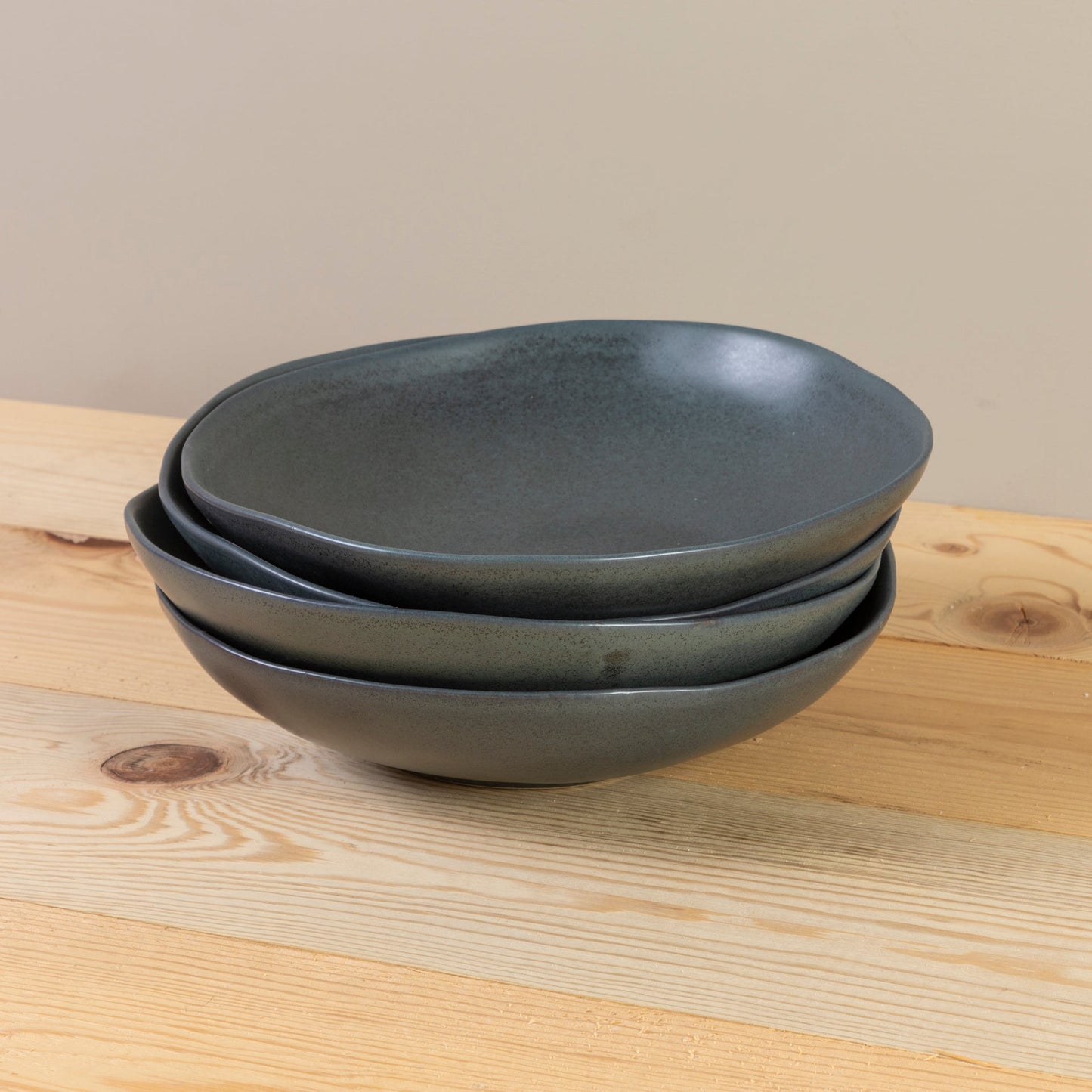 Livia Pasta Bowl, Black, Set of 6