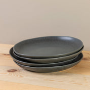 Livia Dinner Plate, Black, Set of 6