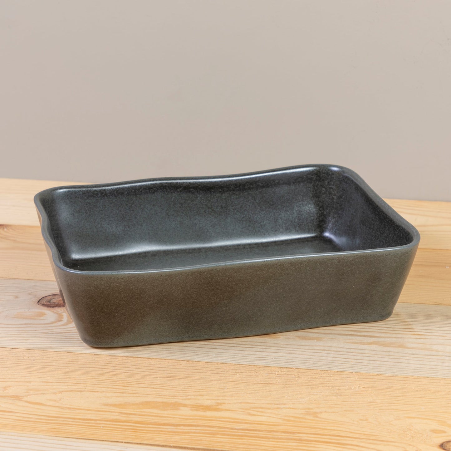 Livia Rectangular Baker, Black