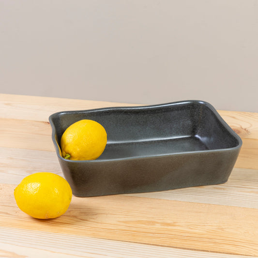 Livia Rectangular Baker, Black