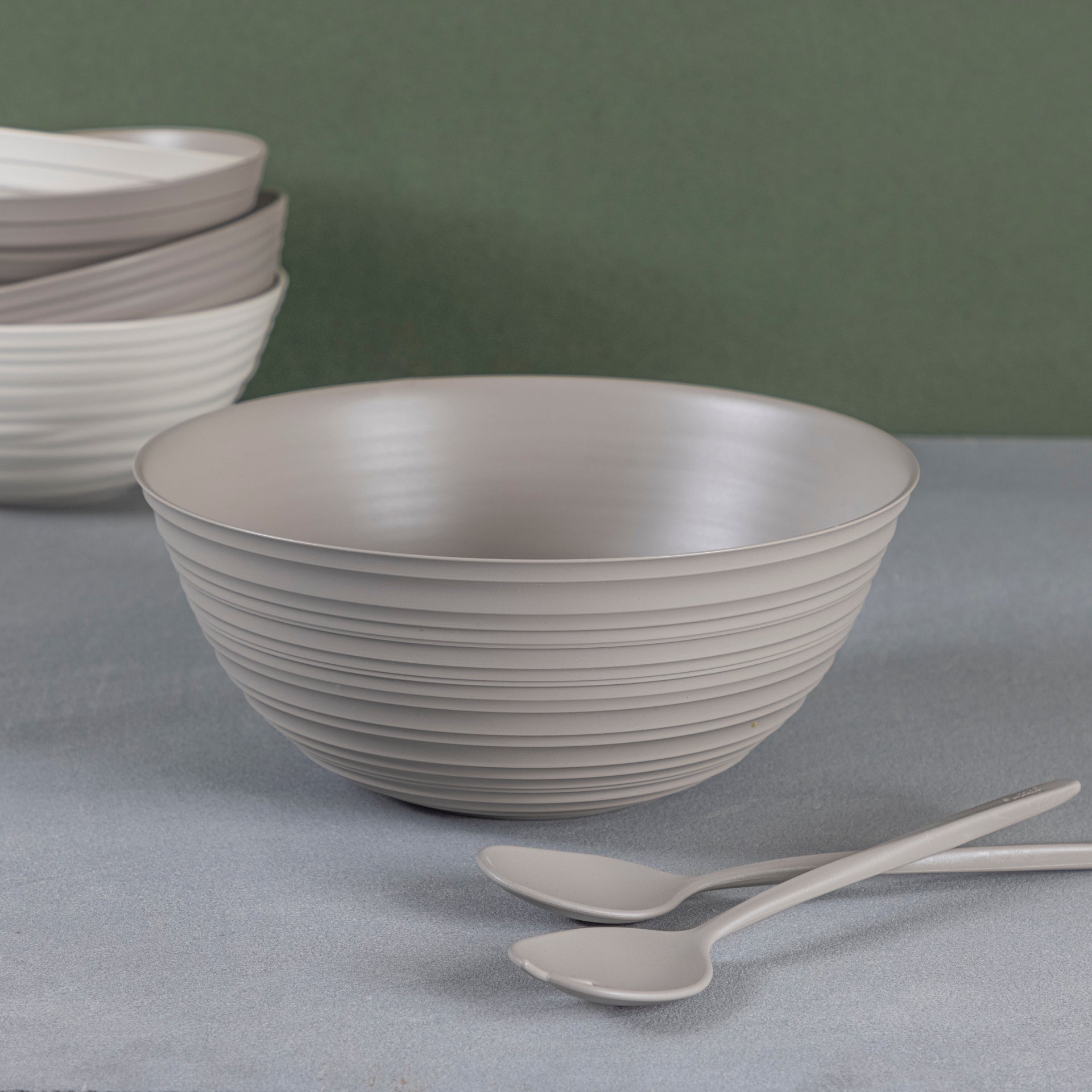 Tierra Serving Bowl, Extra-Large, Taupe