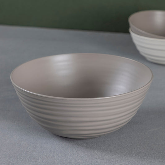 Tierra Serving Bowl, Large, Taupe