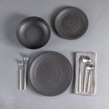Sancha Organic Dinner Plate, Slate, Set of 4