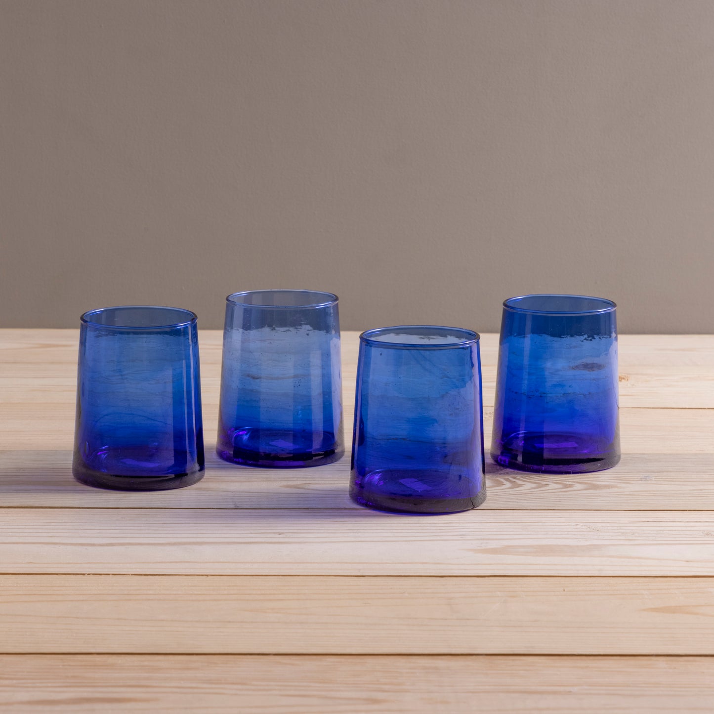 Recycled Cone Glass, Blue