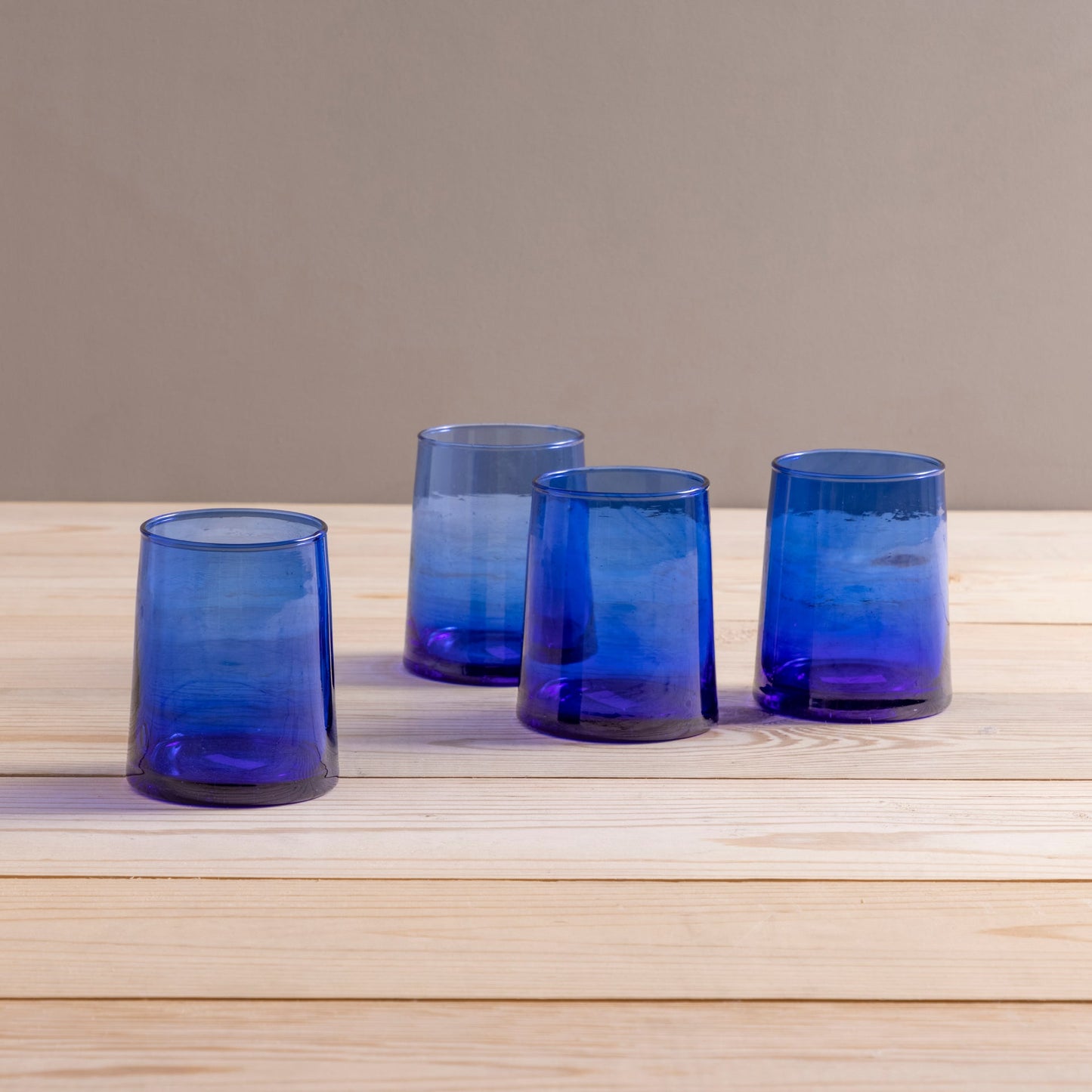 Recycled Cone Glass, Blue
