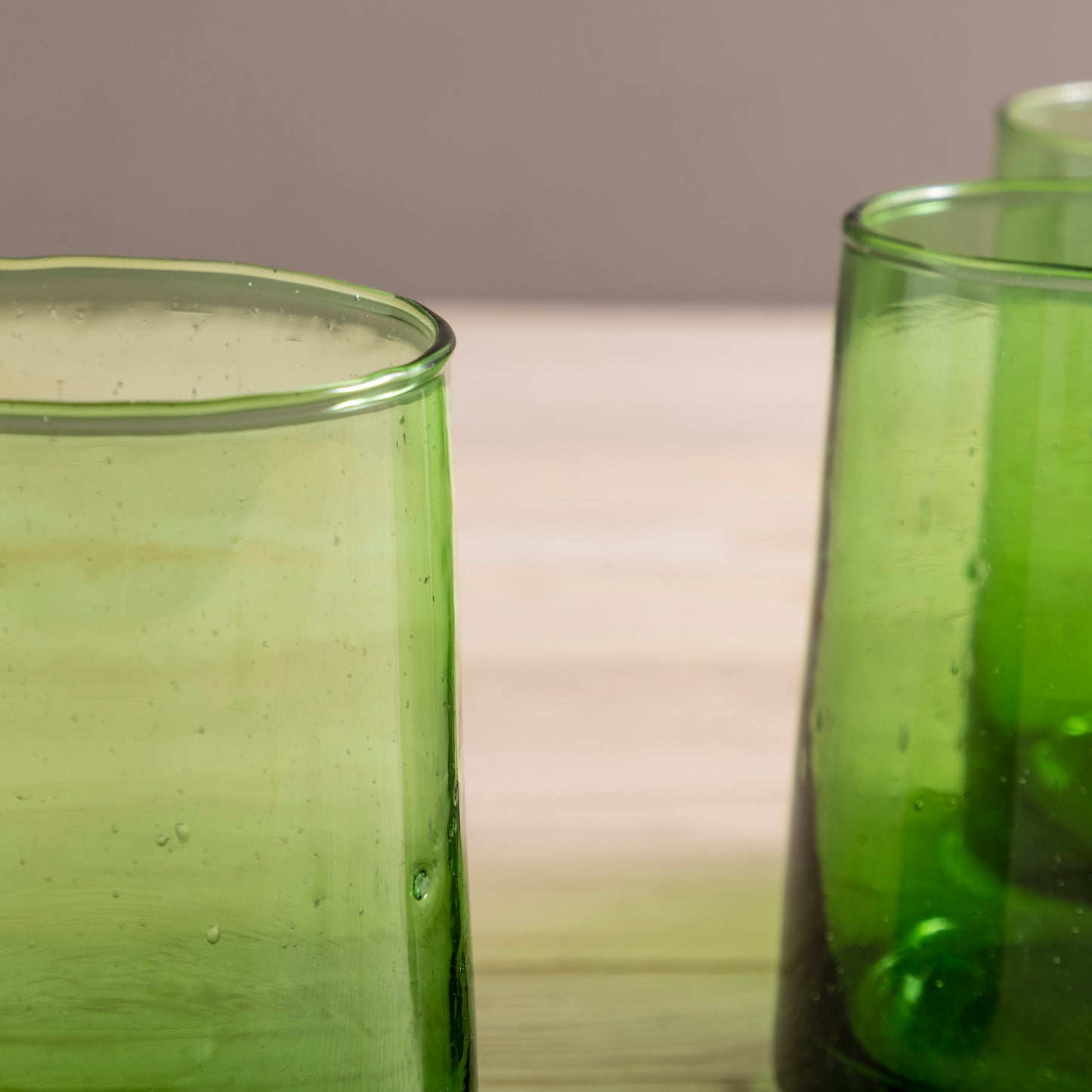 Recycled Cone Glass, Green