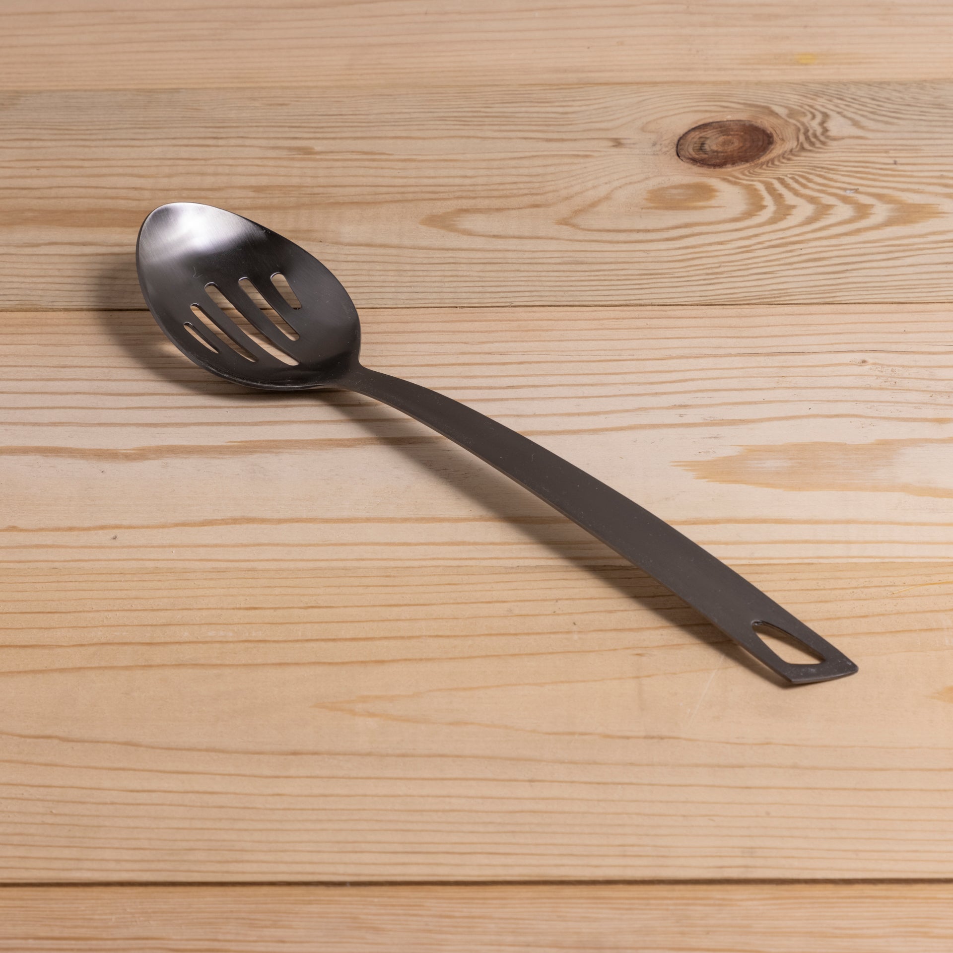 Onyx Helix Slotted Spoon