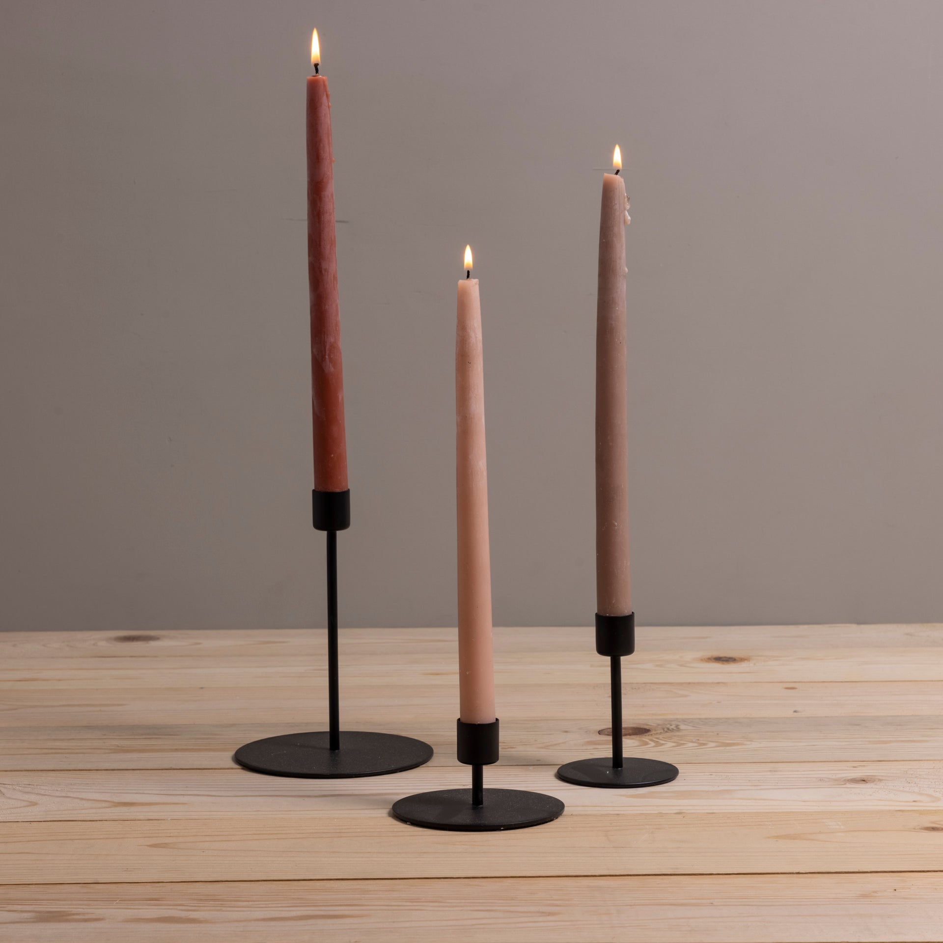 Kent Black Candlestick, Medium