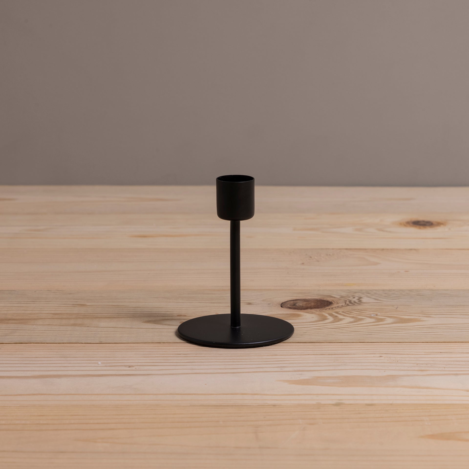 Kent Black Candlestick, Medium