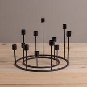 Kent Black Candlestick Wreath, Large