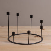 Kent Black Candlestick Wreath, Large