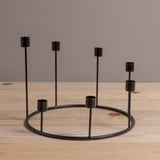 Kent Black Candlestick Wreath, Large