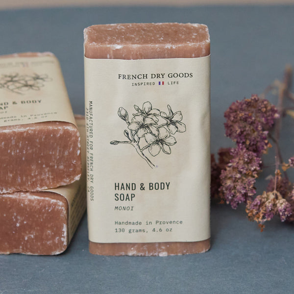 FDG Solid Hand & Body Soap--Monoi (130 grams)