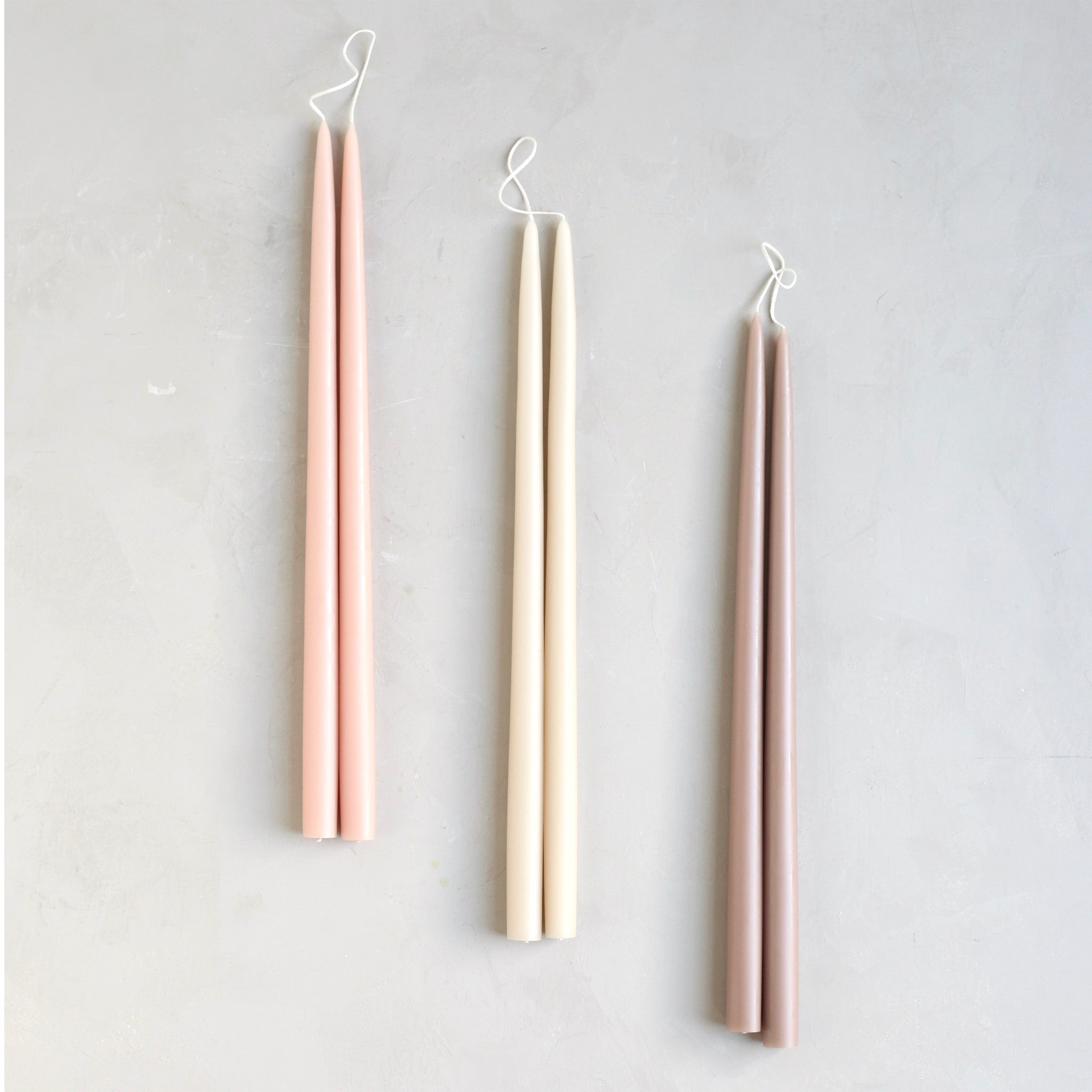Classic Taper Candle, Set of 2, Petal