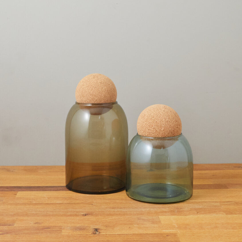 Evia Medium Canister, Taupe