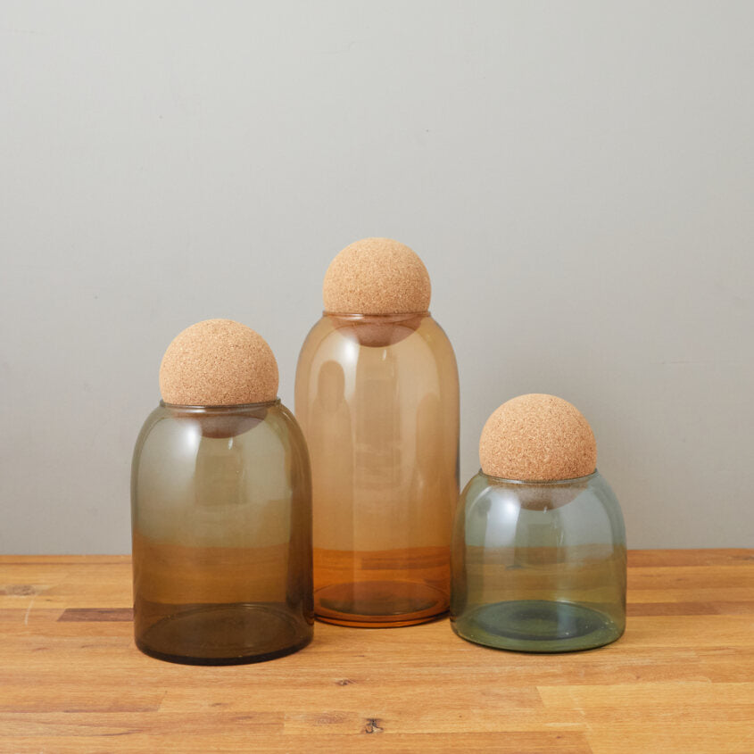 Evia Medium Canister, Taupe