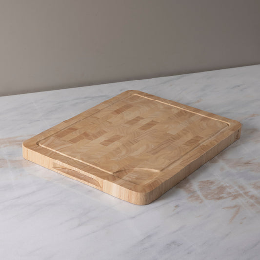 Rubberwood End Grain Rectangular Board, Medium