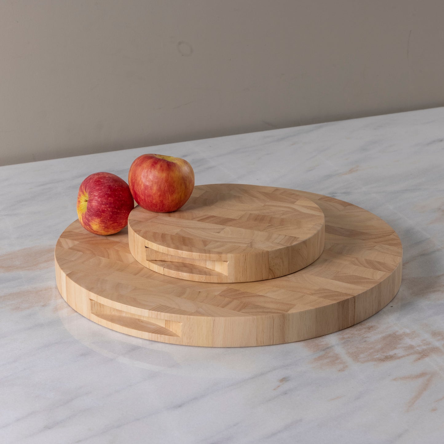 Rubberwood End Grain Round Board, Small