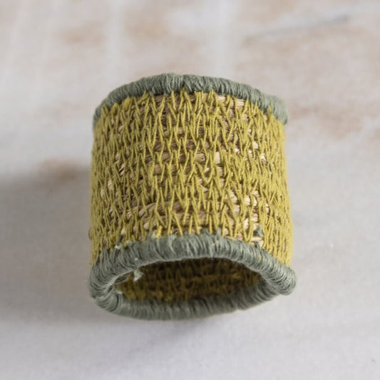 Hydra Woven Seagrass Napkin Ring, Land Set of 4