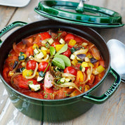 Staub Round Cocotte, 5.5qt, Basil